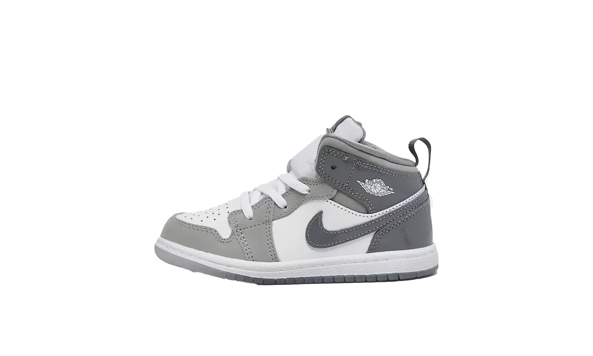 Air Jordan 1 Mid SE TD "White Medium Grey" Jordan Toddler shoes
