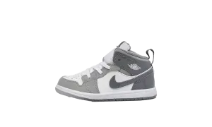 Air Jordan 1 Mid SE TD "White Medium Grey" Jordan Toddler shoes