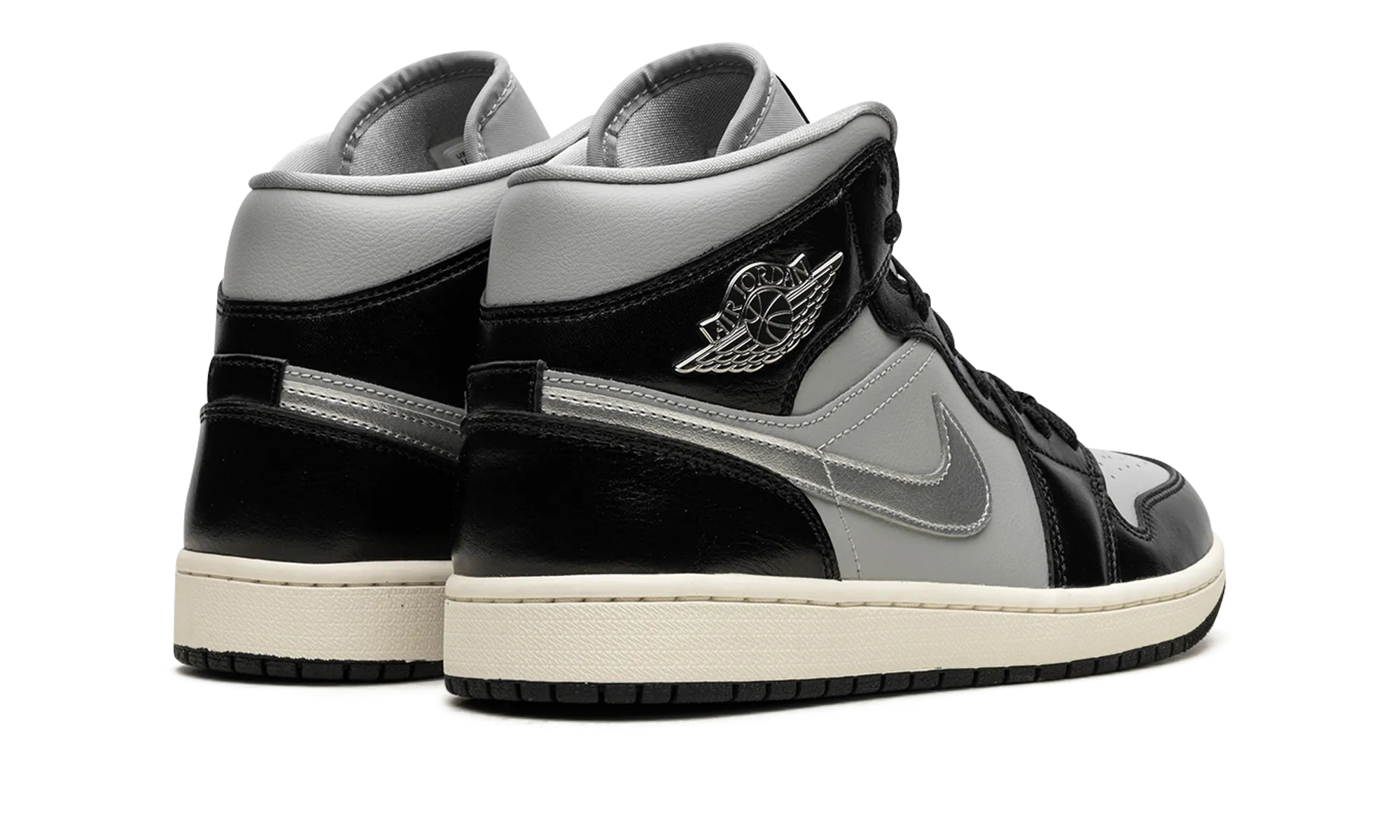 AIR JORDAN 1 MID SE WMNS "Black Chrome" jordan classic womens shoes