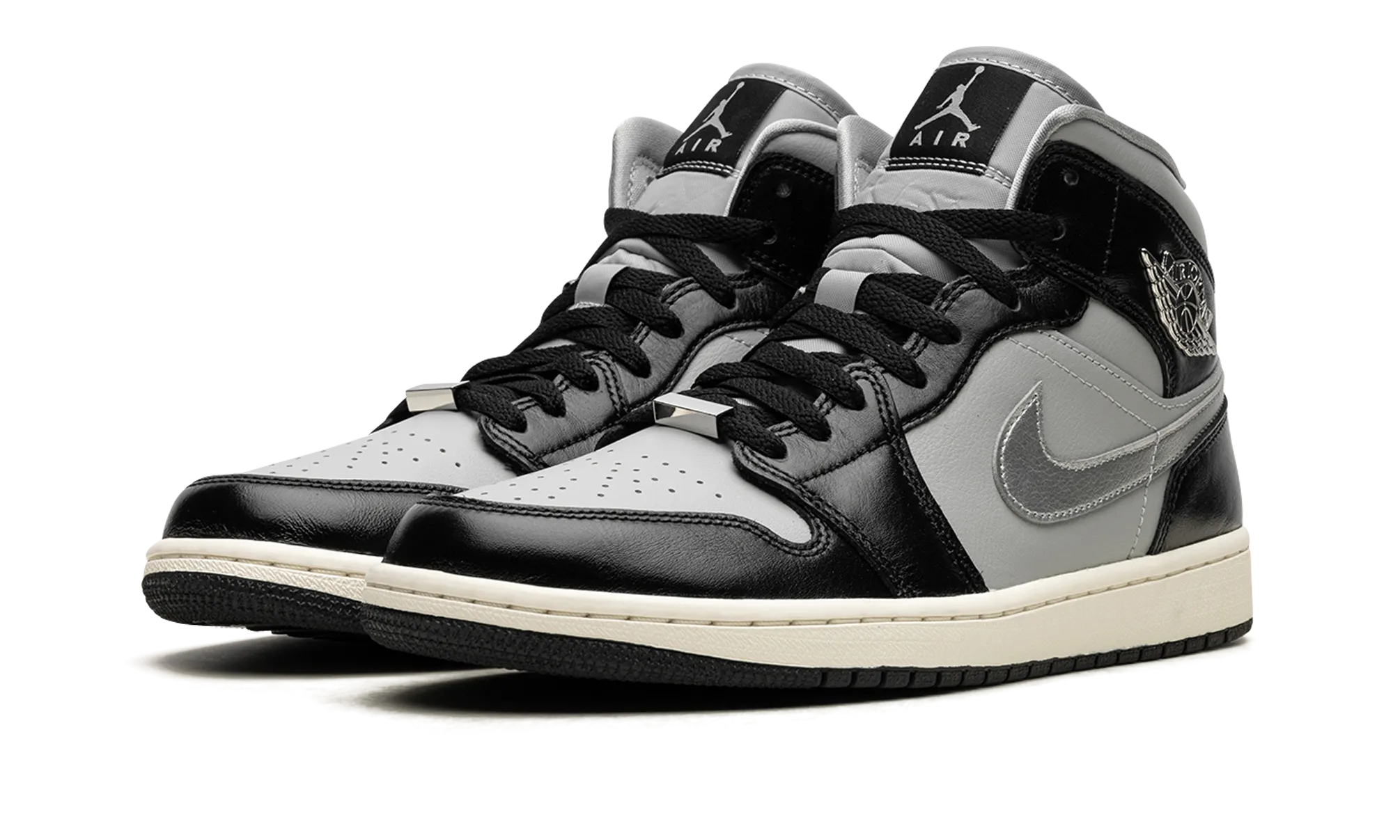 AIR JORDAN 1 MID SE WMNS "Black Chrome" jordan classic womens shoes