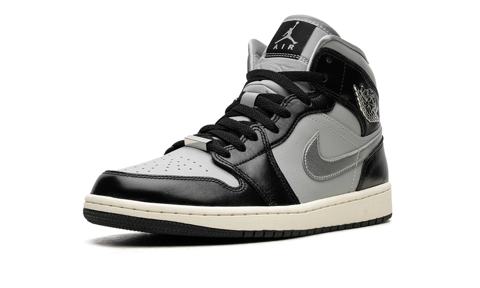 AIR JORDAN 1 MID SE WMNS "Black Chrome" jordan classic womens shoes