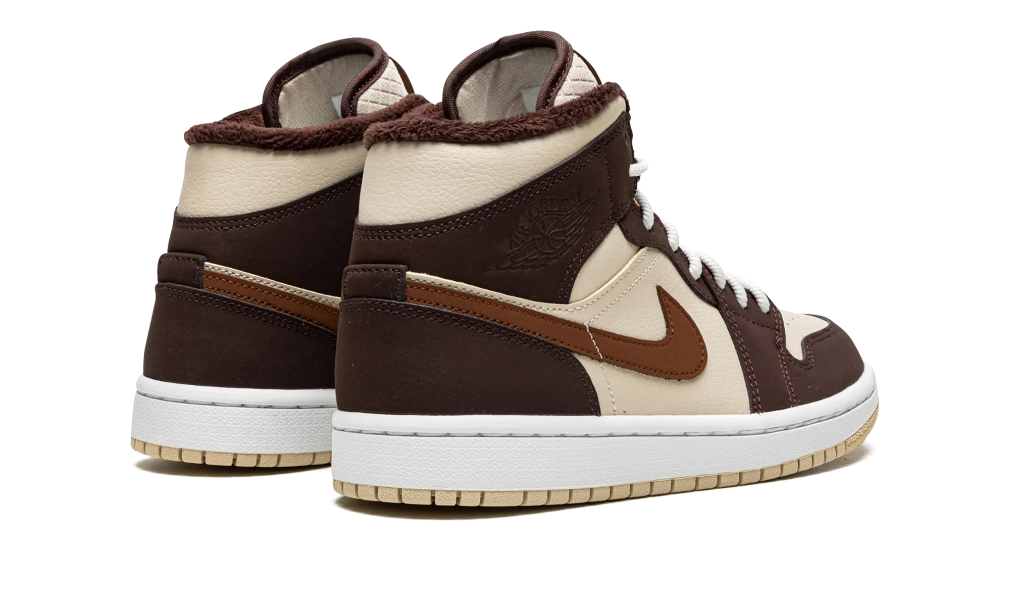 AIR JORDAN 1 MID SE WMNS "Brown Basalt Fleece" jordan classic womens shoes