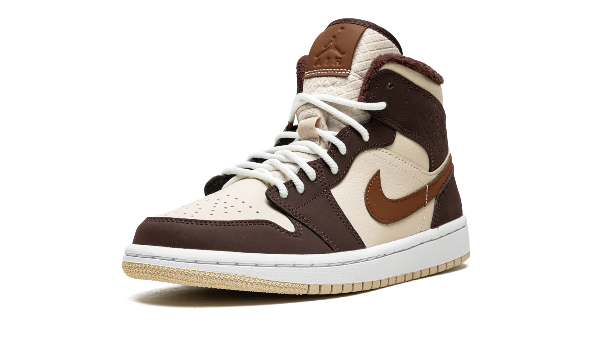 AIR JORDAN 1 MID SE WMNS "Brown Basalt Fleece" jordan classic womens shoes