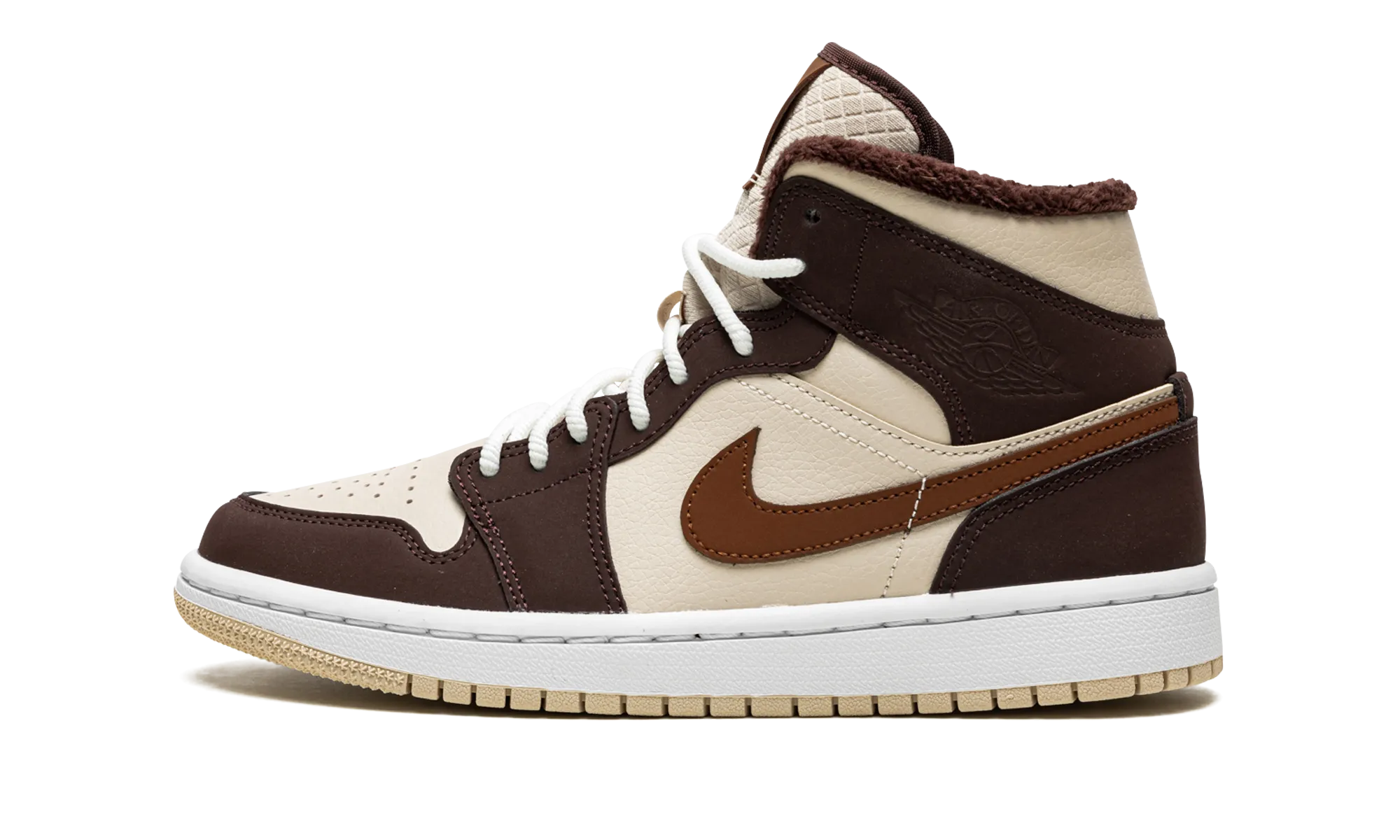 AIR JORDAN 1 MID SE WMNS "Brown Basalt Fleece" jordan classic womens shoes