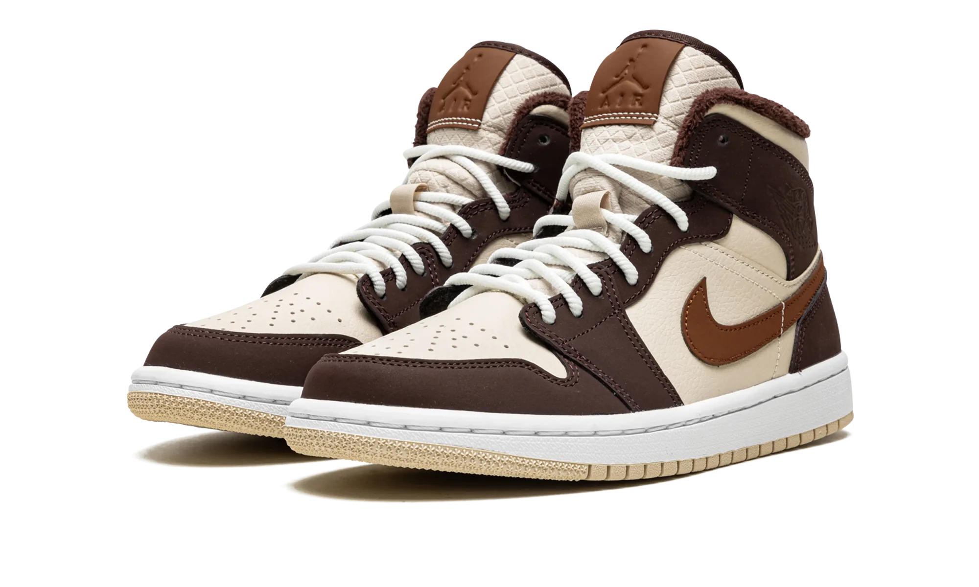 AIR JORDAN 1 MID SE WMNS "Brown Basalt Fleece" jordan classic womens shoes