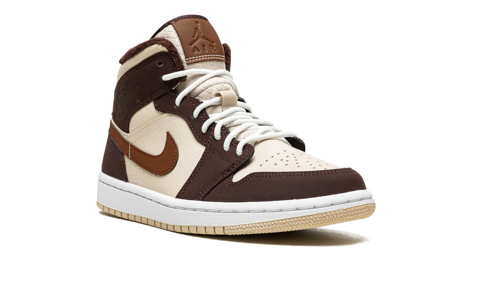 AIR JORDAN 1 MID SE WMNS "Brown Basalt Fleece" jordan classic womens shoes