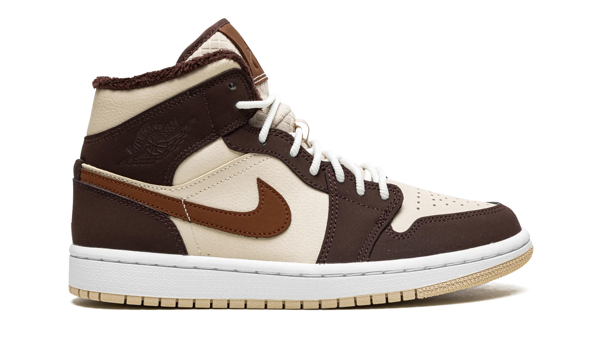 AIR JORDAN 1 MID SE WMNS "Brown Basalt Fleece" jordan classic womens shoes