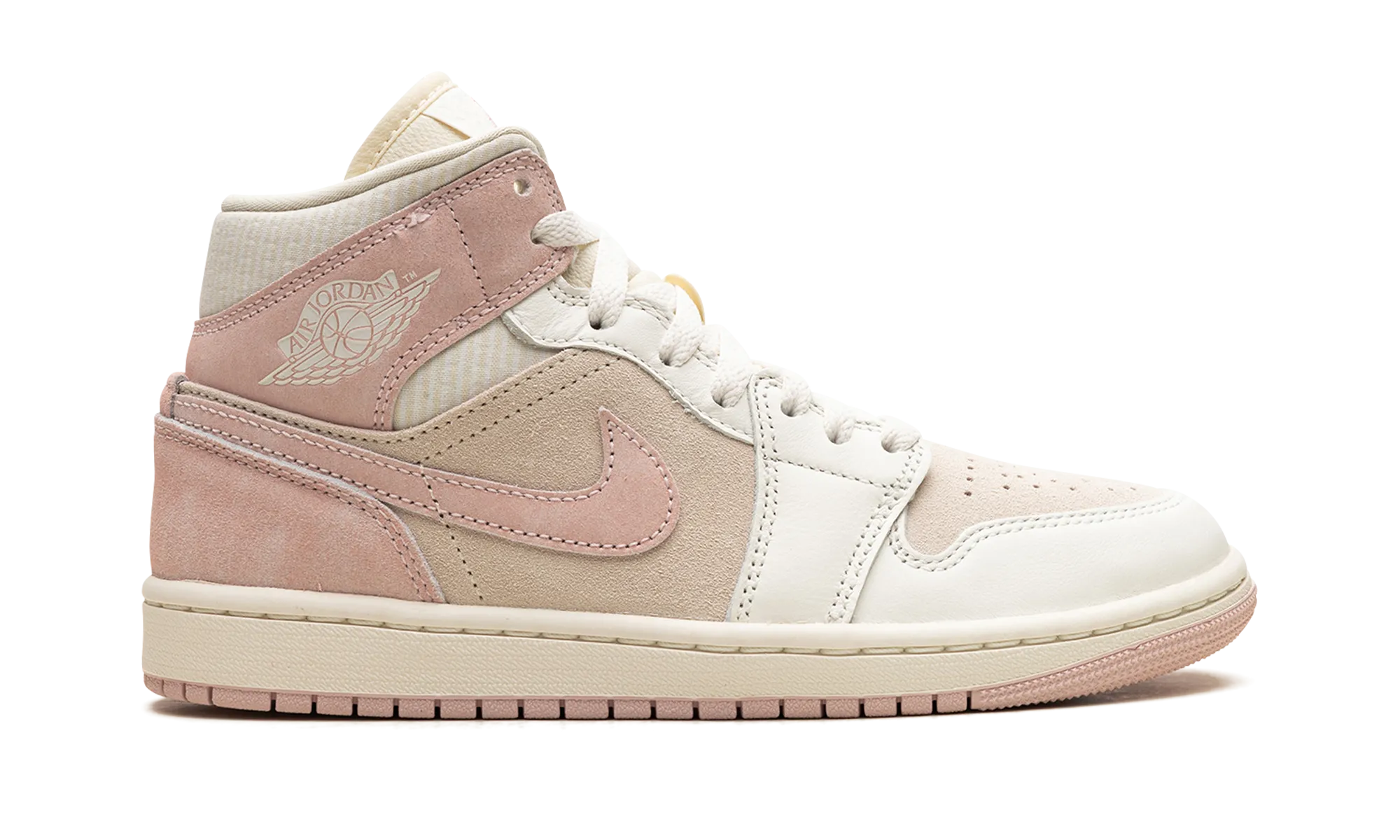 Air Jordan 1 Mid SE WMNS "Coconut Milk / Legend Pink" jordan classic womens shoes