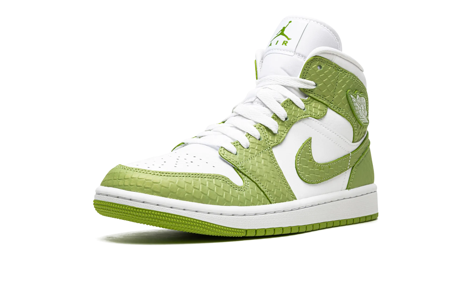 AIR JORDAN 1 MID SE WMNS "Green Python" jordan classic womens shoes