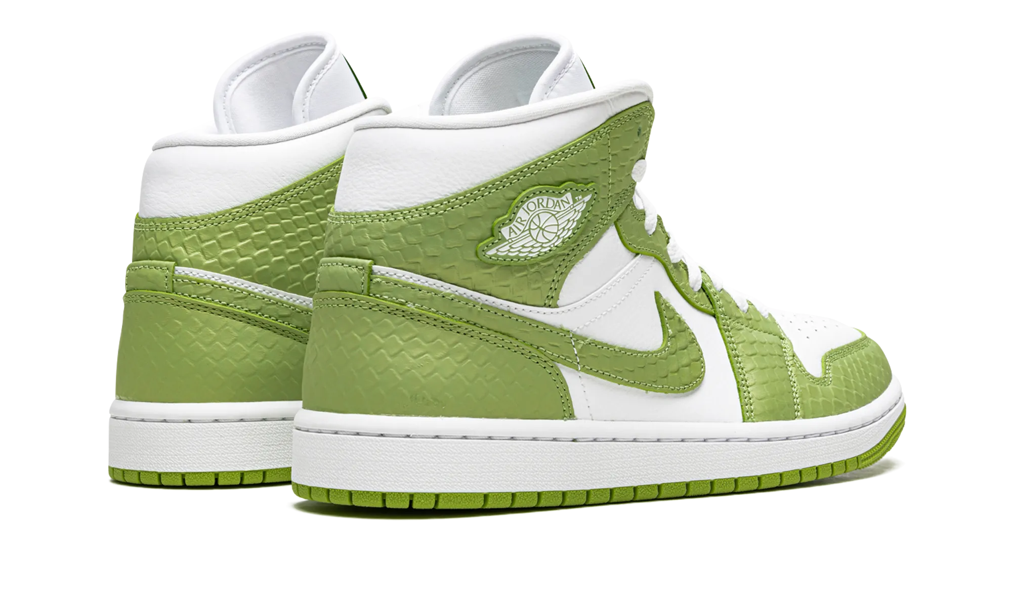 AIR JORDAN 1 MID SE WMNS "Green Python" jordan classic womens shoes