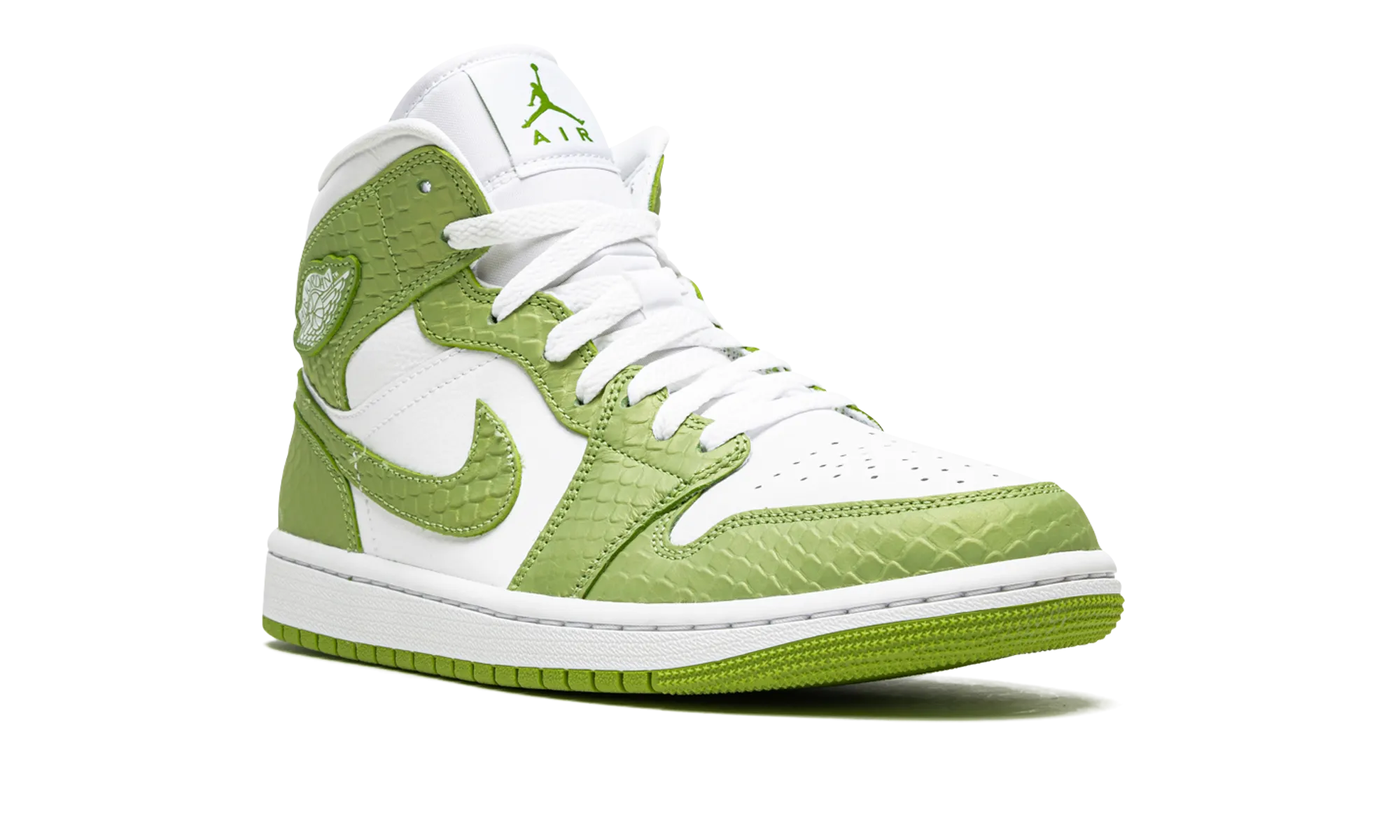 AIR JORDAN 1 MID SE WMNS "Green Python" jordan classic womens shoes