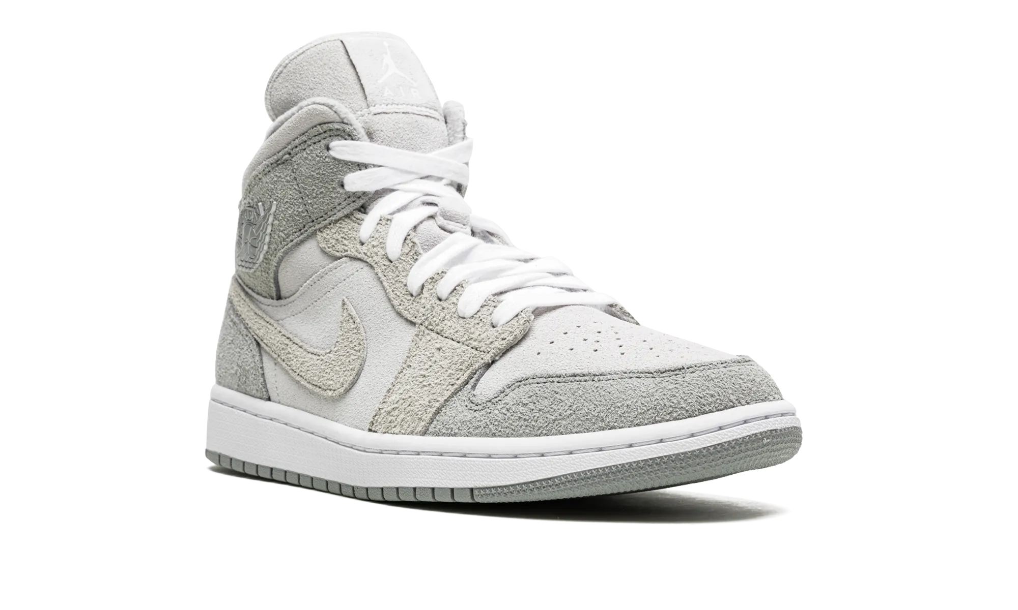 AIR JORDAN 1 MID SE WMNS "Grey Fleece" jordan classic womens shoes