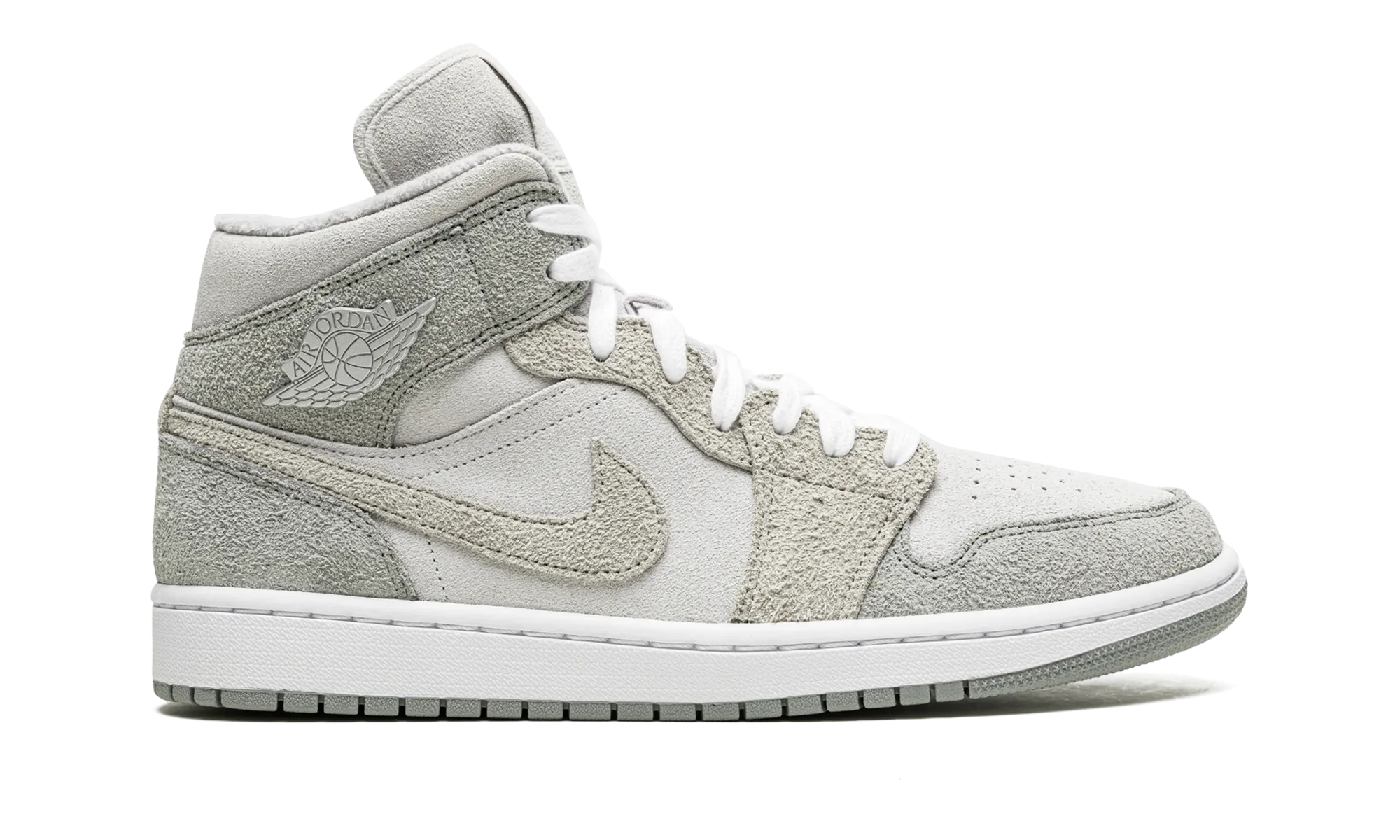 AIR JORDAN 1 MID SE WMNS "Grey Fleece" jordan classic womens shoes