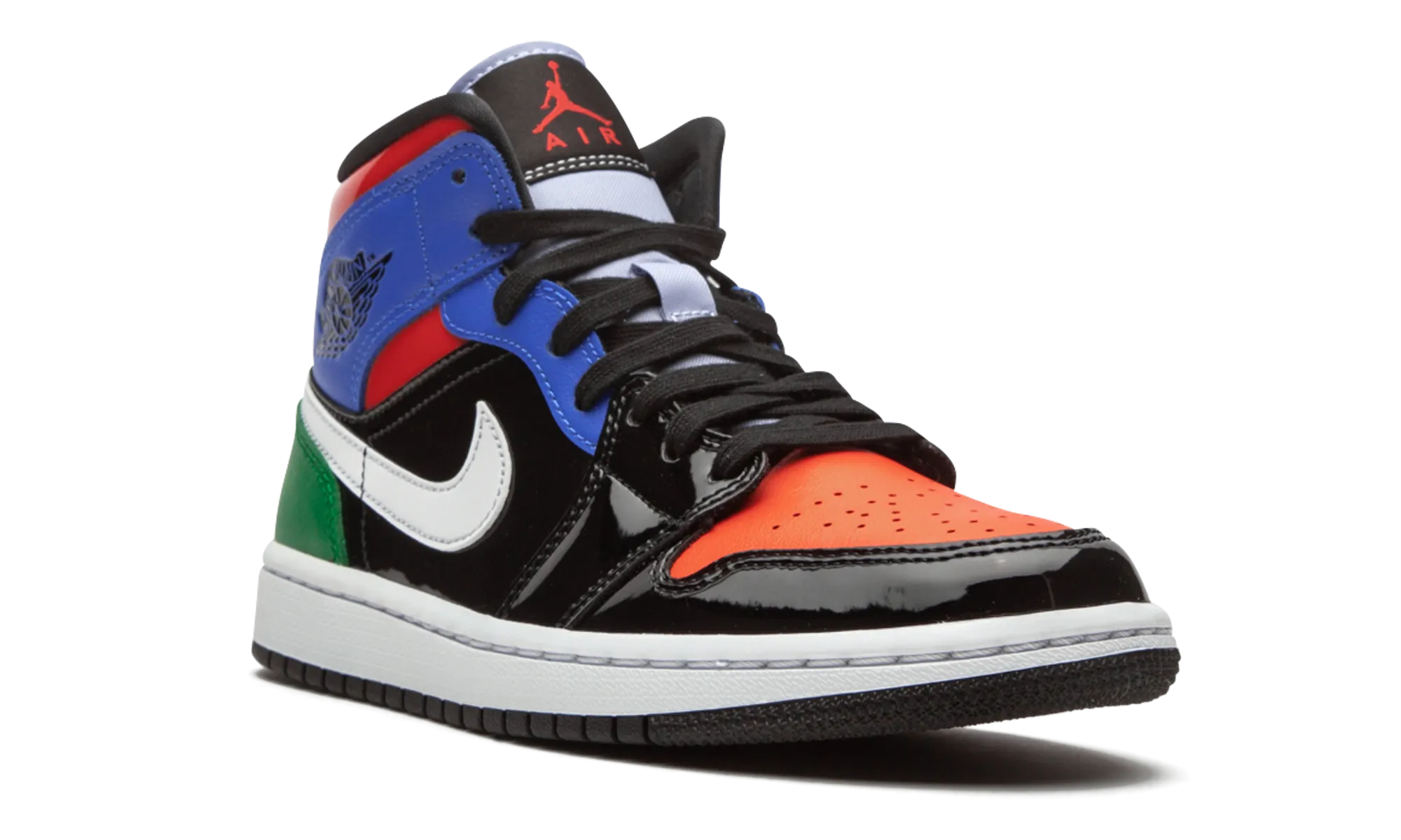 AIR JORDAN 1 MID SE WMNS "Multicolor Patent" jordan classic womens shoes