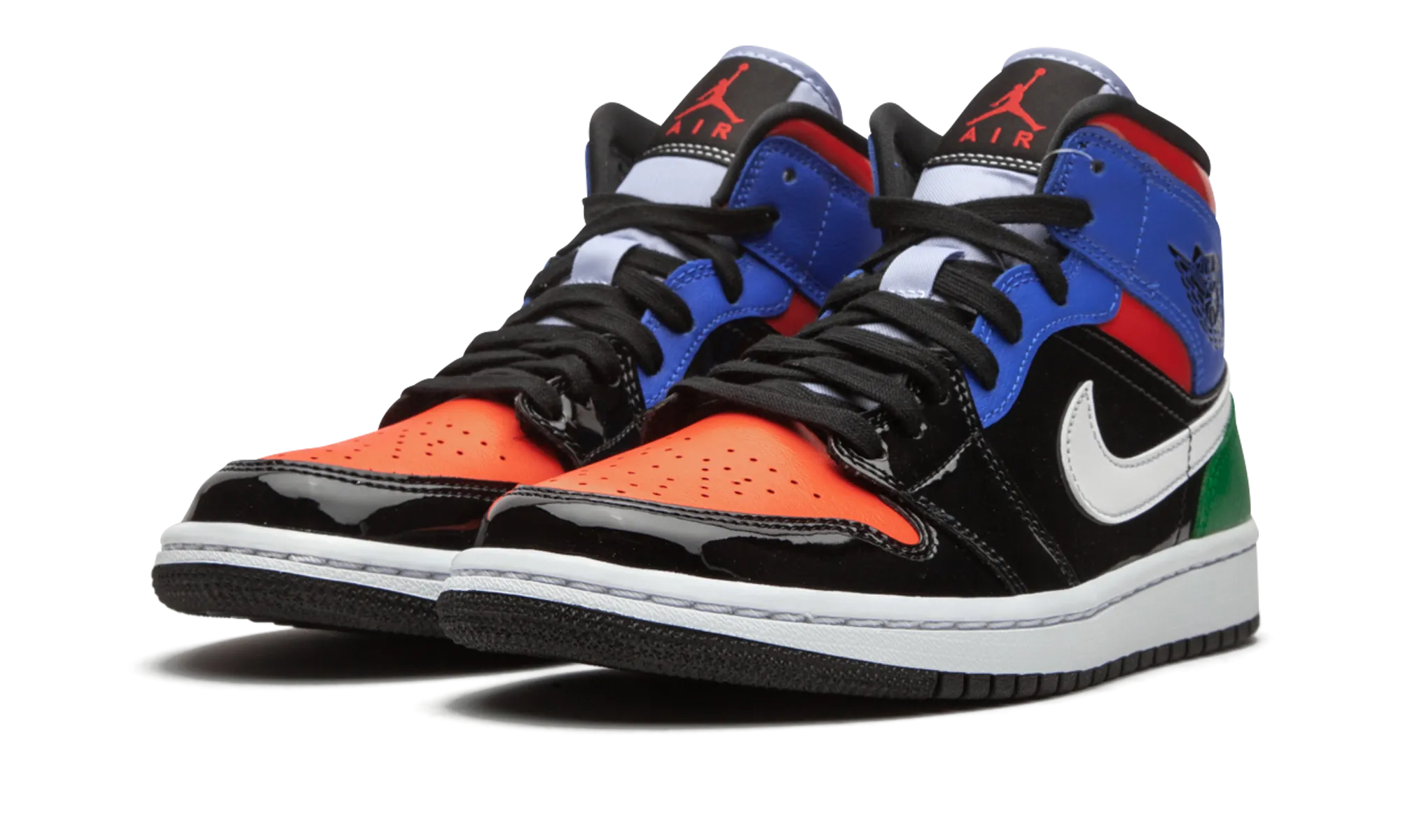 AIR JORDAN 1 MID SE WMNS "Multicolor Patent" jordan classic womens shoes