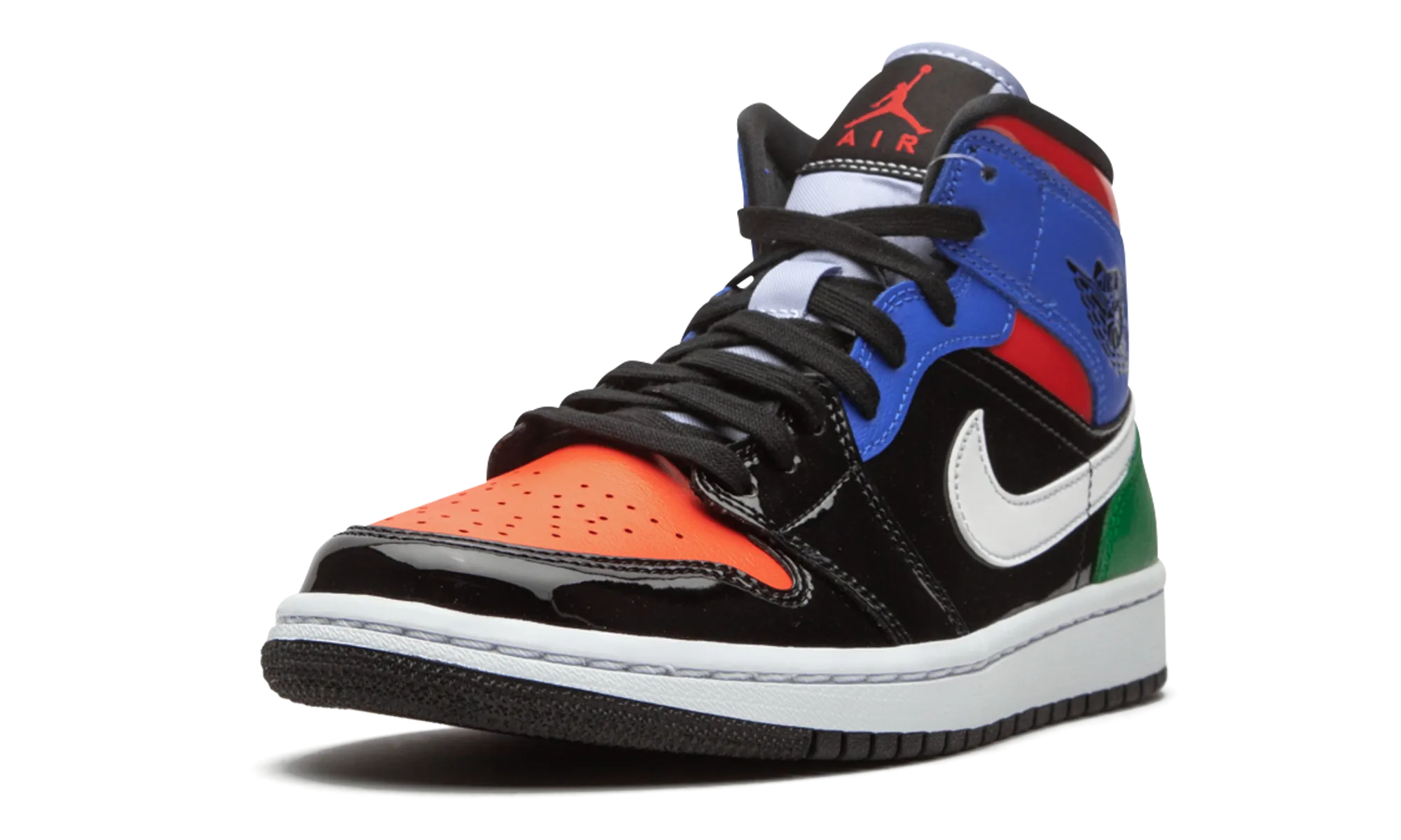 AIR JORDAN 1 MID SE WMNS "Multicolor Patent" jordan classic womens shoes