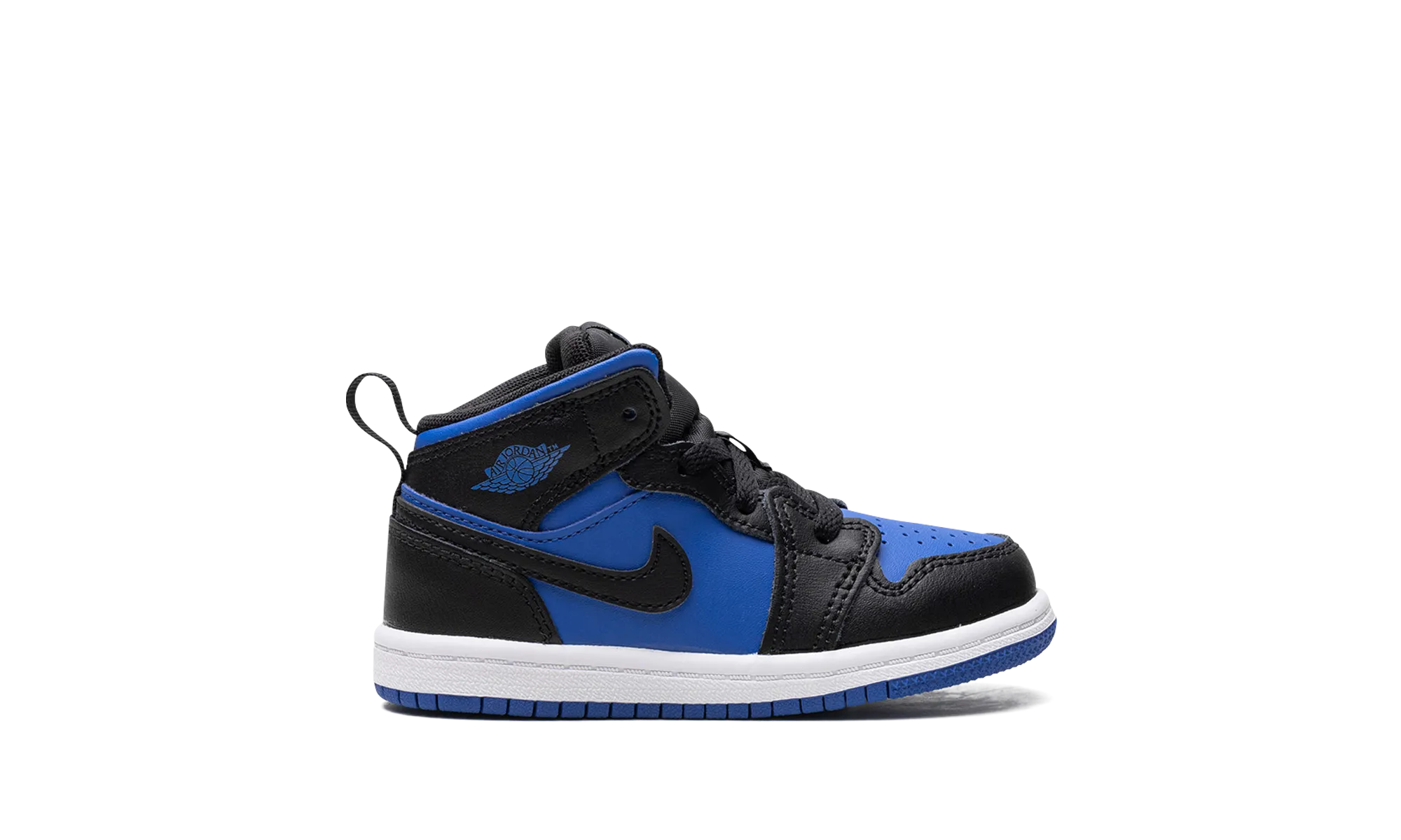 AIR JORDAN 1 MID TD "BLACK ROYAL BLUE" jordan toddler baby shoes
