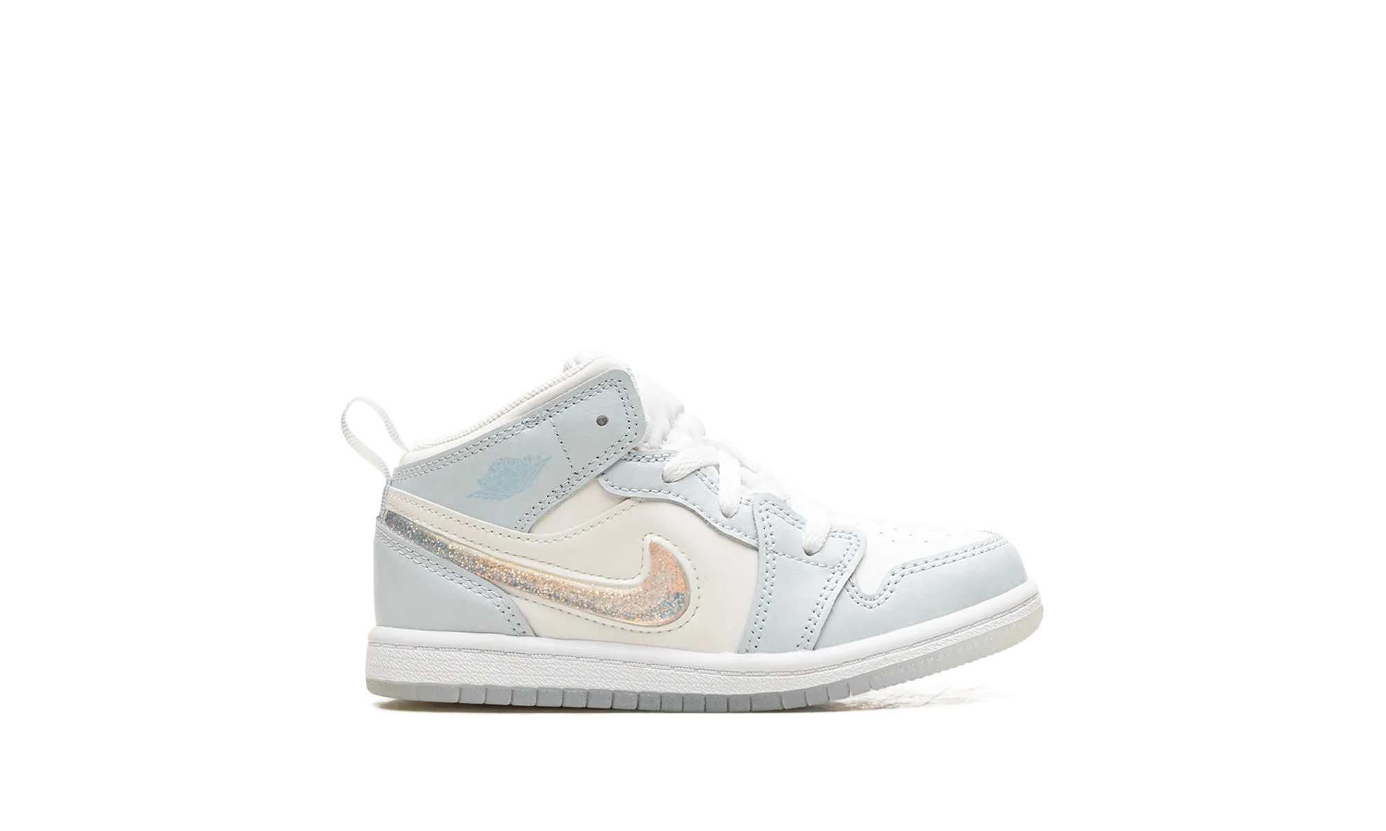 Air Jordan 1 Mid TD "Glitter Swoosh" jordan toddler baby shoes