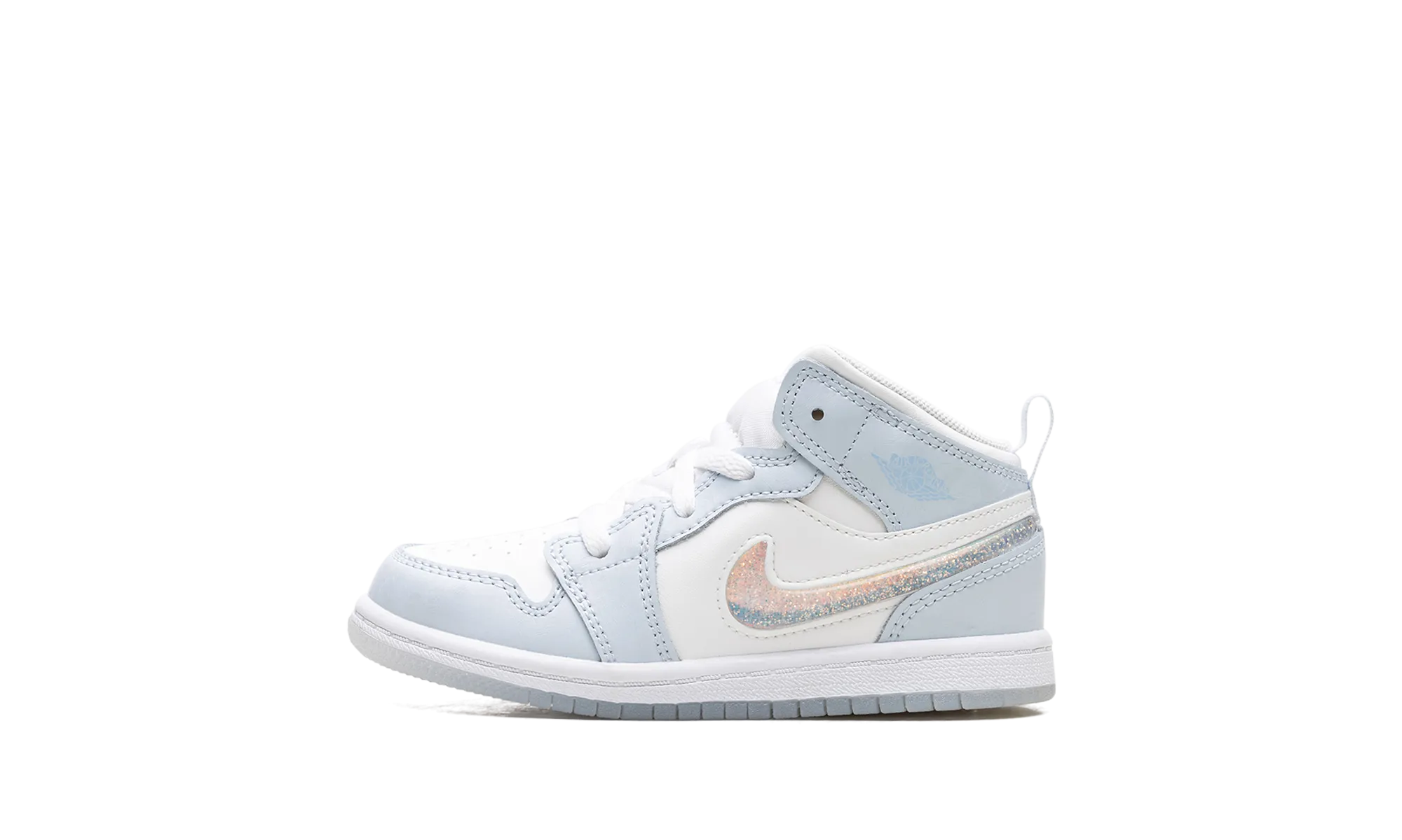 Air Jordan 1 Mid TD "Glitter Swoosh" Jordan Toddler shoes