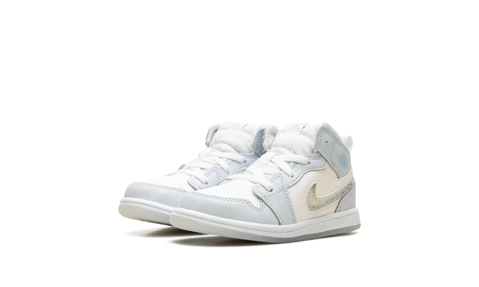 Air Jordan 1 Mid TD "Glitter Swoosh" jordan toddler baby shoes
