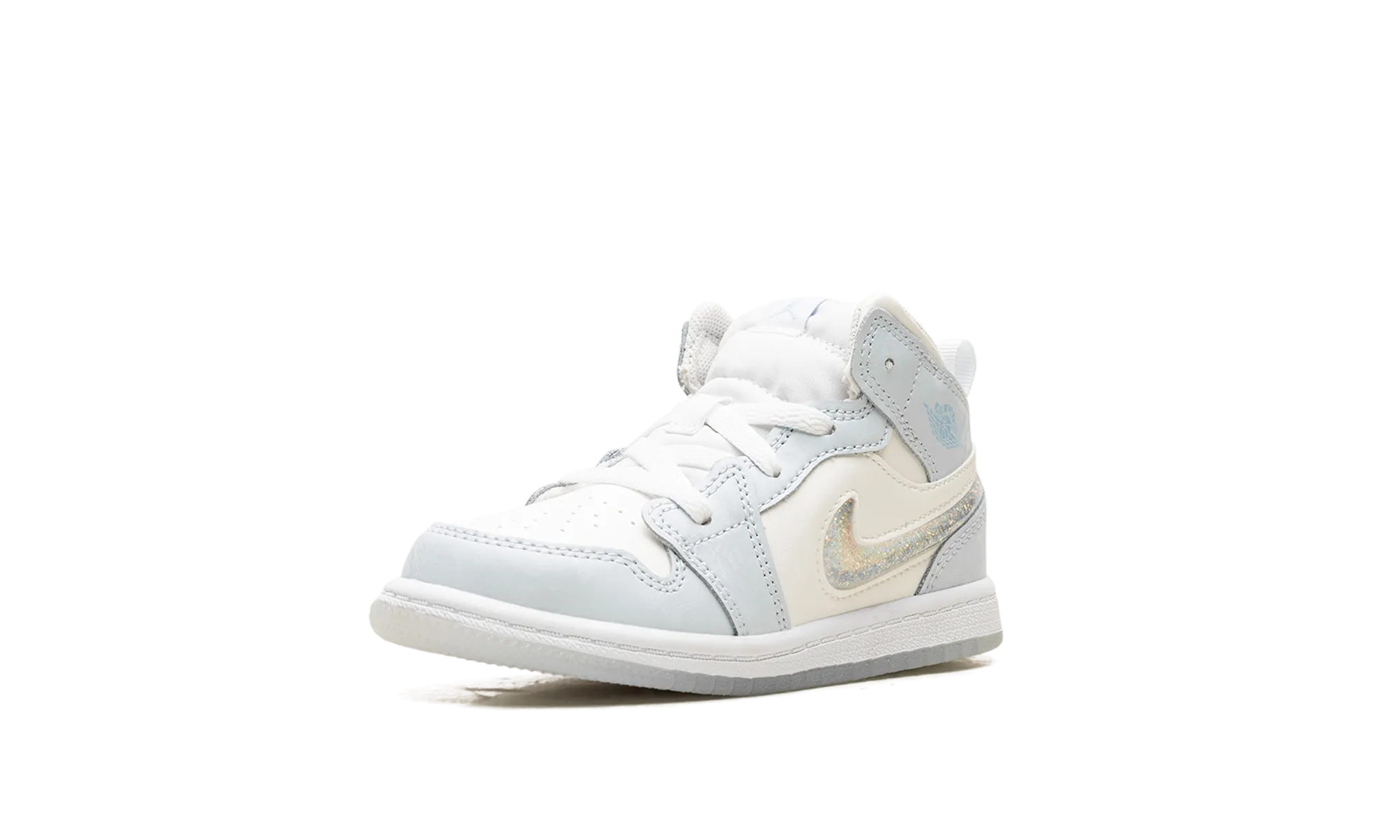 Air Jordan 1 Mid TD "Glitter Swoosh" jordan toddler baby shoes