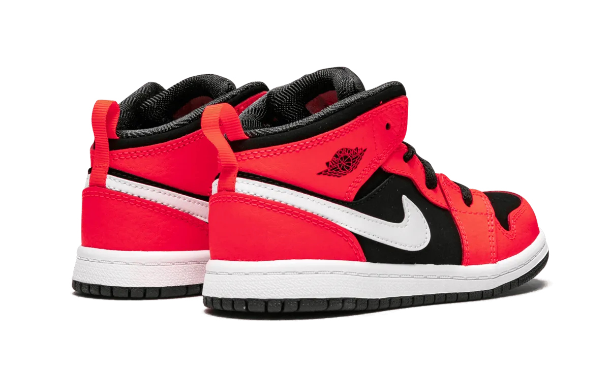 Air Jordan 1 MID TD "Infrared 23" jordan toddler baby shoes