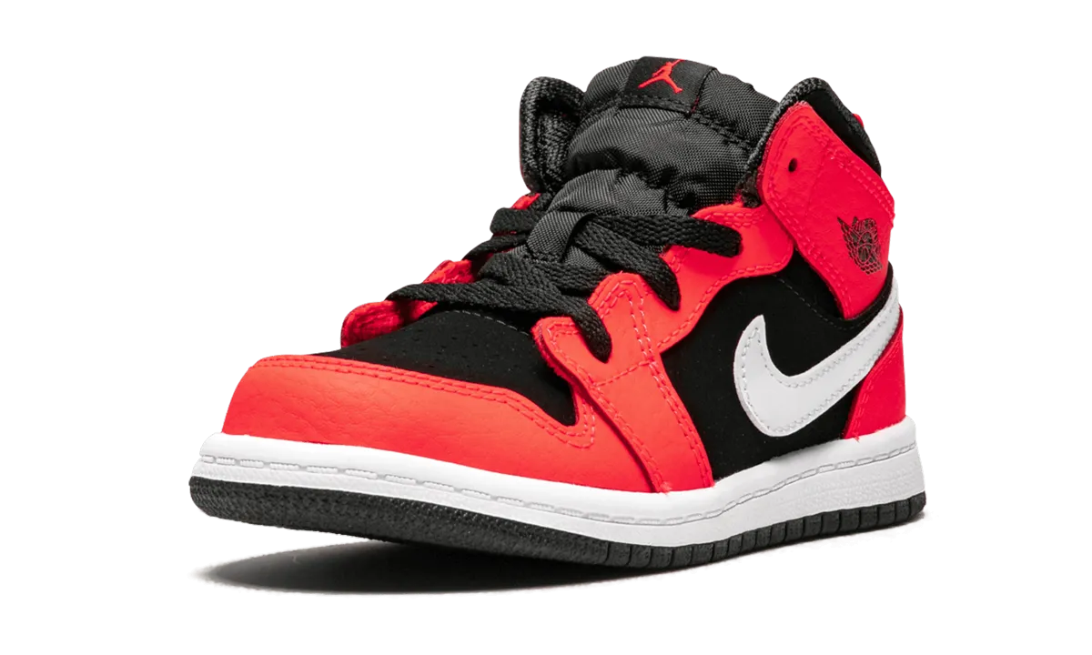 Air Jordan 1 MID TD "Infrared 23" jordan toddler baby shoes