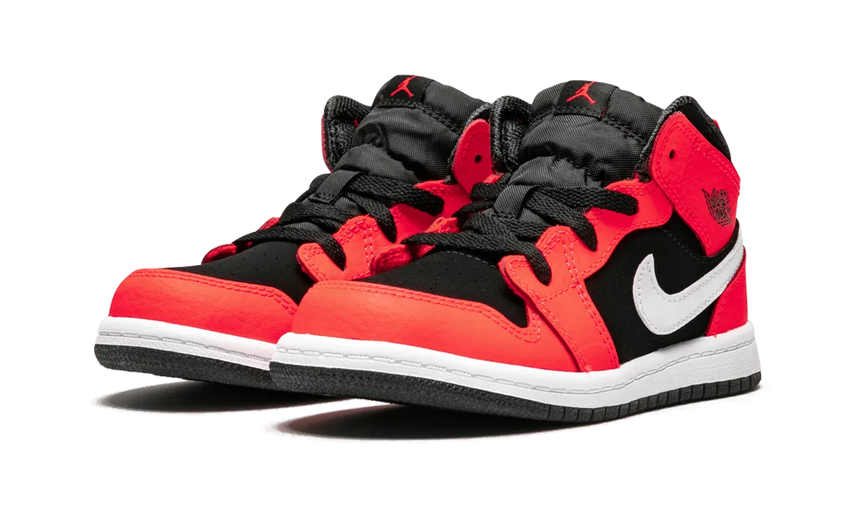 Air Jordan 1 MID TD "Infrared 23" jordan toddler baby shoes