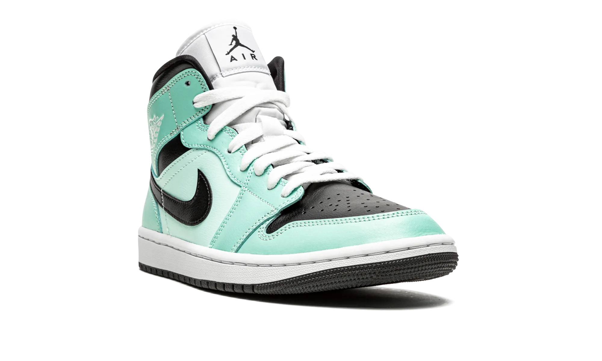 AIR JORDAN 1 MID WMNS "Aqua Black" jordan classic womens shoes