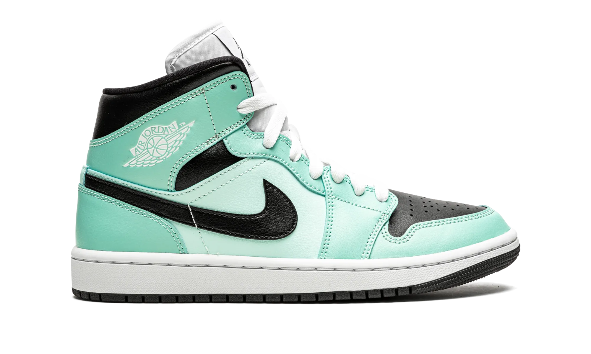 AIR JORDAN 1 MID WMNS "Aqua Black" jordan classic womens shoes