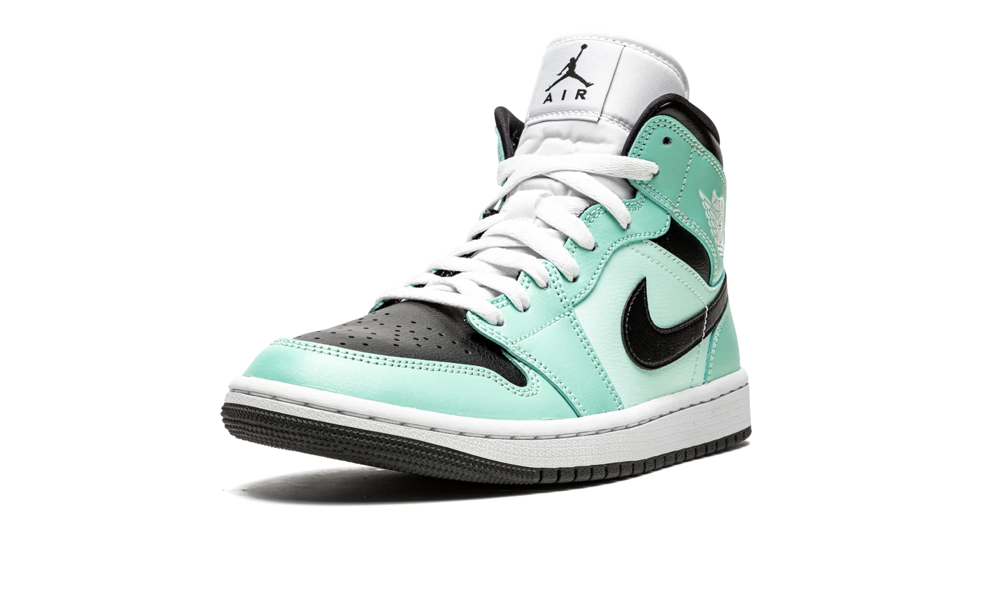 AIR JORDAN 1 MID WMNS "Aqua Black" jordan classic womens shoes