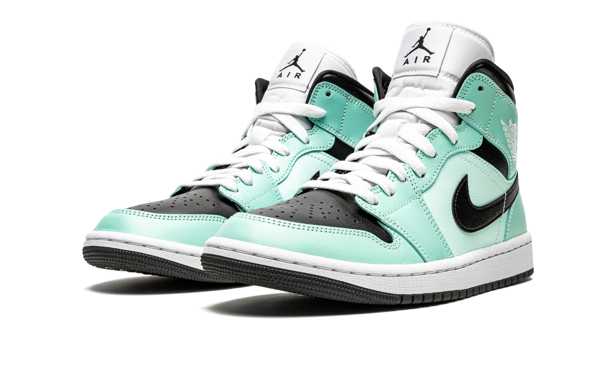 AIR JORDAN 1 MID WMNS "Aqua Black" jordan classic womens shoes