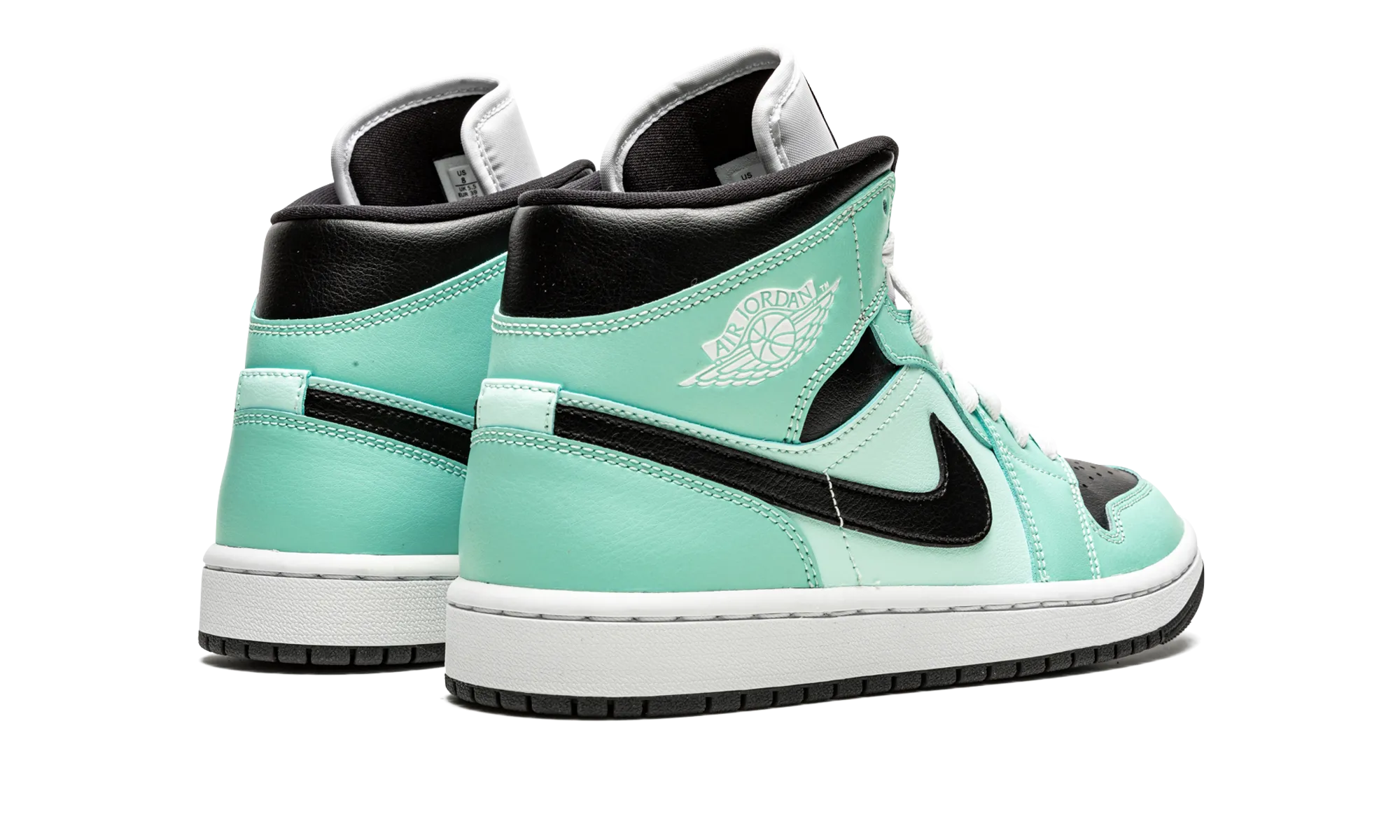 AIR JORDAN 1 MID WMNS "Aqua Black" jordan classic womens shoes