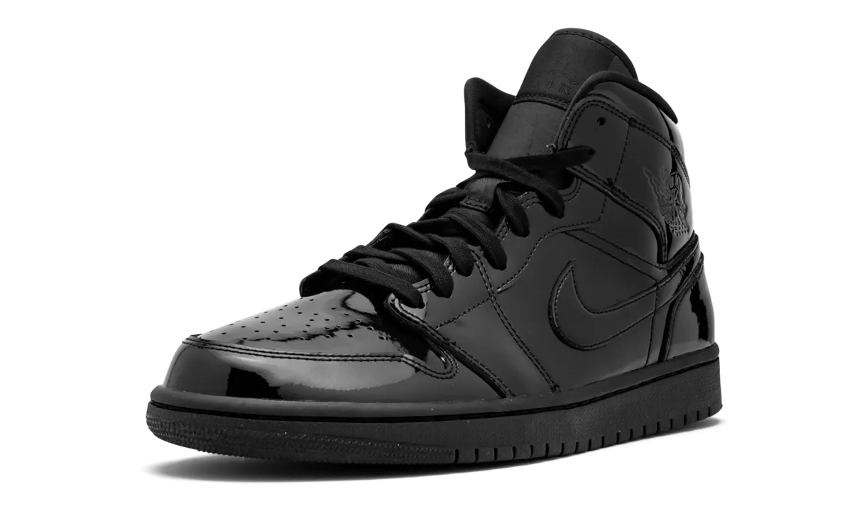AIR JORDAN 1 MID WMNS "Black Patent Leather" jordan classic womens shoes