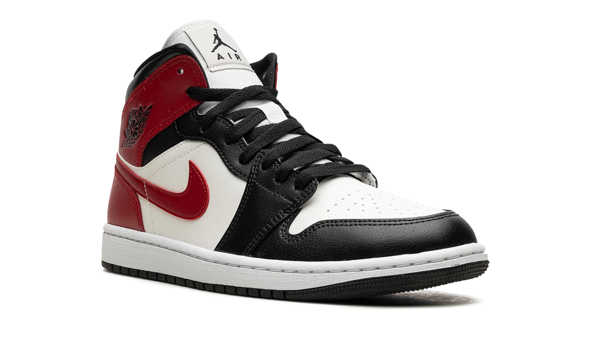 AIR JORDAN 1 MID WMNS "Black Toe" jordan womens sporty sneakers