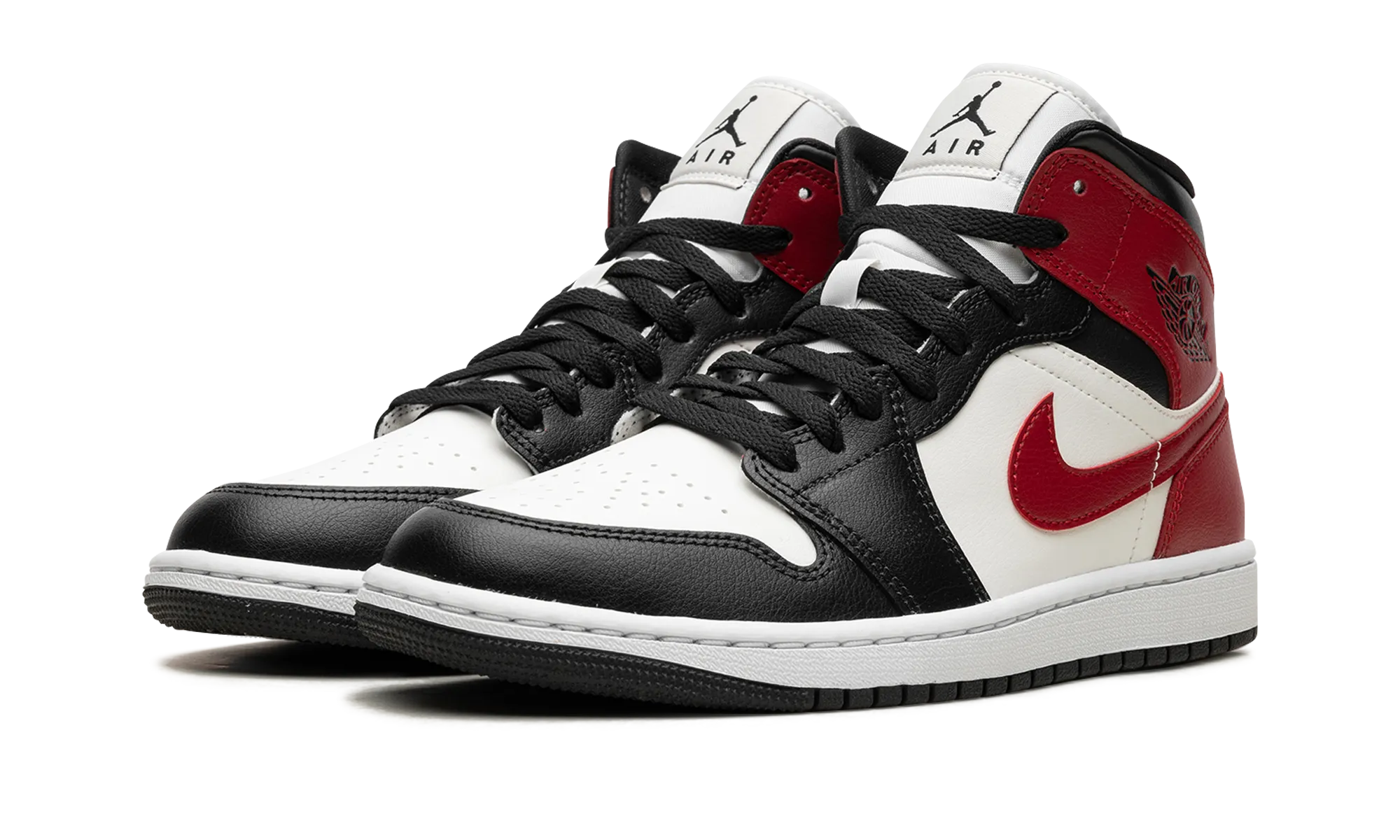AIR JORDAN 1 MID WMNS "Black Toe" jordan womens sporty sneakers