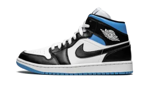 AIR JORDAN 1 MID WMNS "Black / White / University Blue" Jordan Women's styles