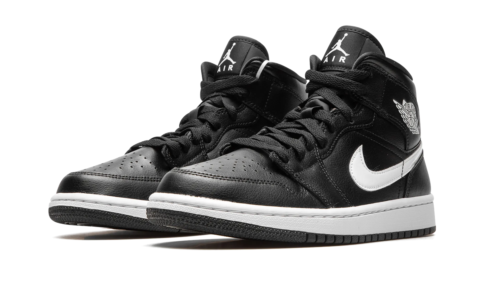 AIR JORDAN 1 MID WMNS "Black / White" jordan classic womens shoes