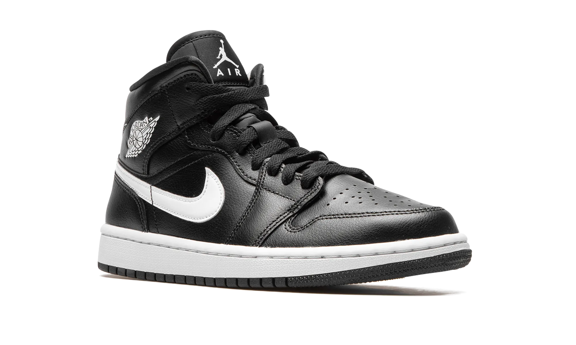 AIR JORDAN 1 MID WMNS "Black / White" jordan classic womens shoes