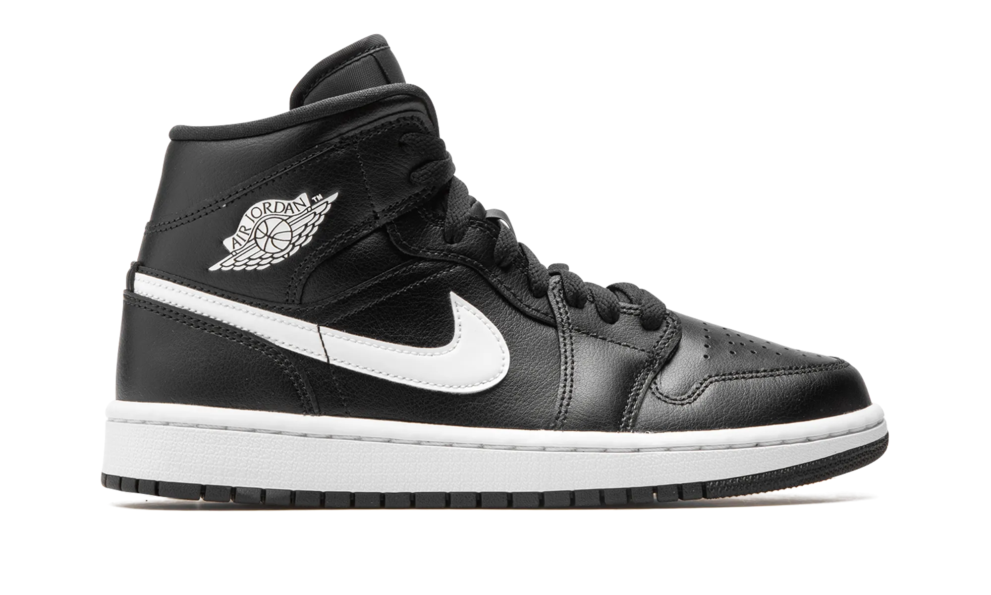 AIR JORDAN 1 MID WMNS "Black / White" jordan classic womens shoes