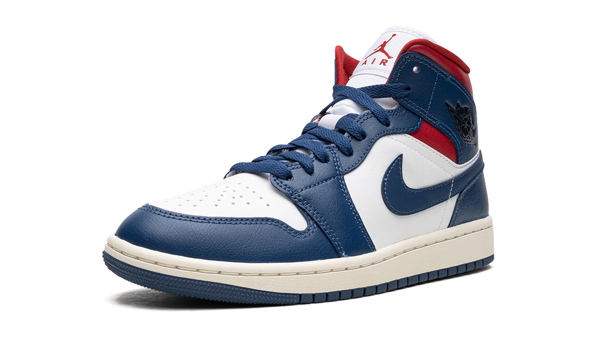 AIR JORDAN 1 MID WMNS "Blue / Red" jordan classic womens shoes