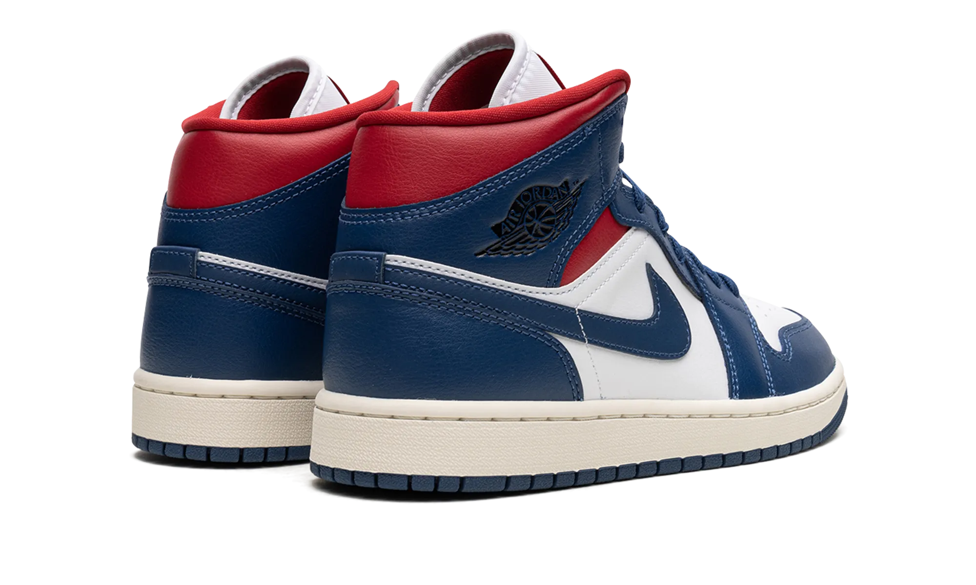 AIR JORDAN 1 MID WMNS "Blue / Red" jordan classic womens shoes