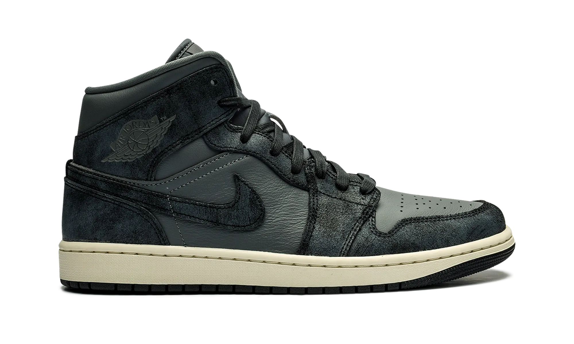 AIR JORDAN 1 MID WMNS "DISTRESSED SMOKE GREY" jordan womens sporty sneakers