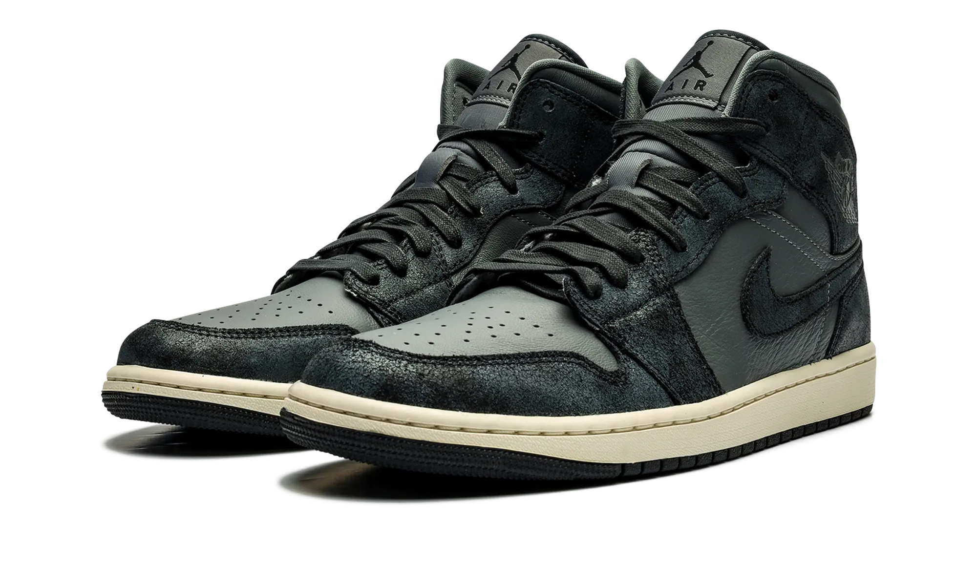 AIR JORDAN 1 MID WMNS "DISTRESSED SMOKE GREY" jordan womens sporty sneakers