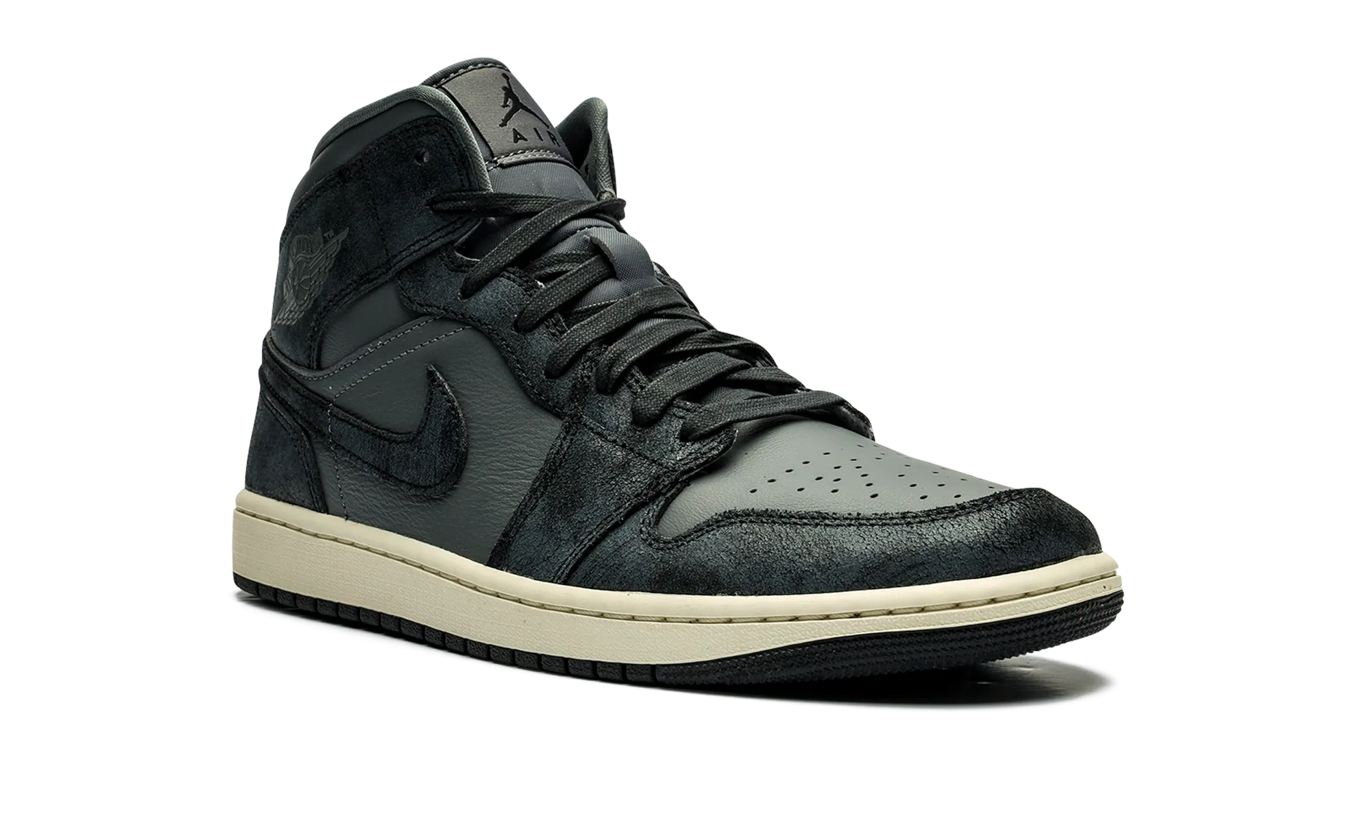 AIR JORDAN 1 MID WMNS "DISTRESSED SMOKE GREY" jordan womens sporty sneakers