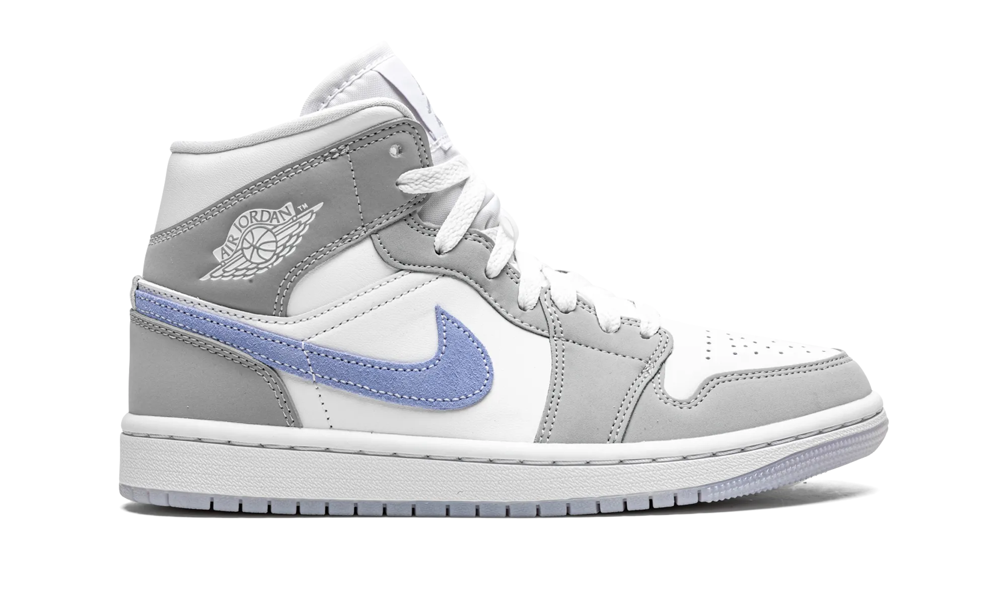 AIR JORDAN 1 MID WMNS "Grey Blue" jordan classic womens shoes