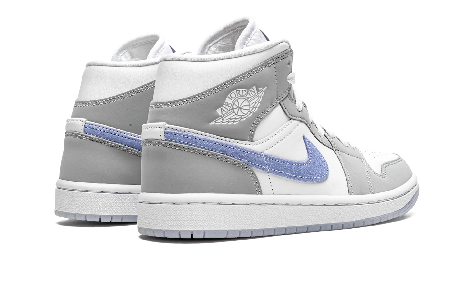 AIR JORDAN 1 MID WMNS "Grey Blue" jordan classic womens shoes