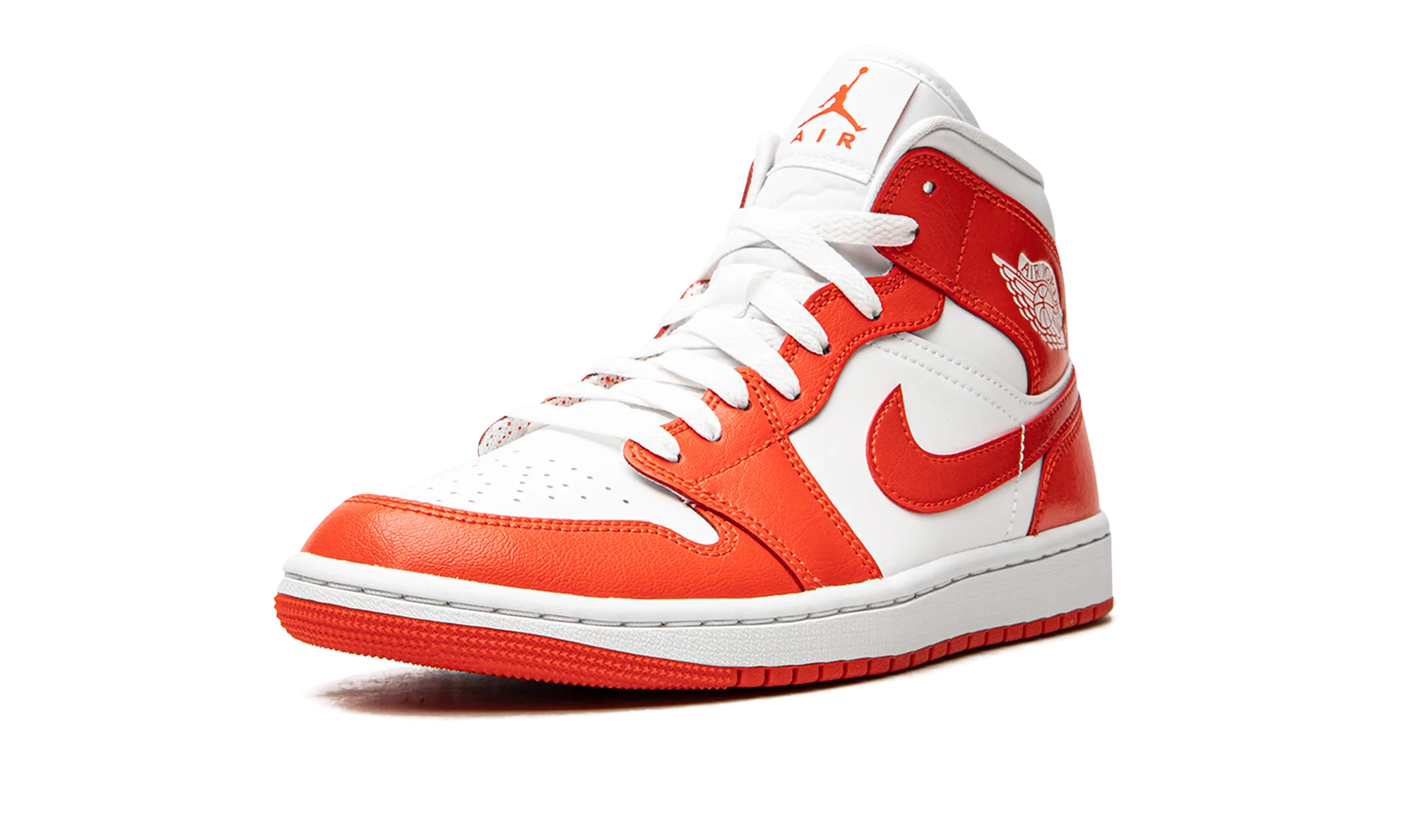 AIR JORDAN 1 MID WMNS "Habanero Red" jordan womens sporty sneakers