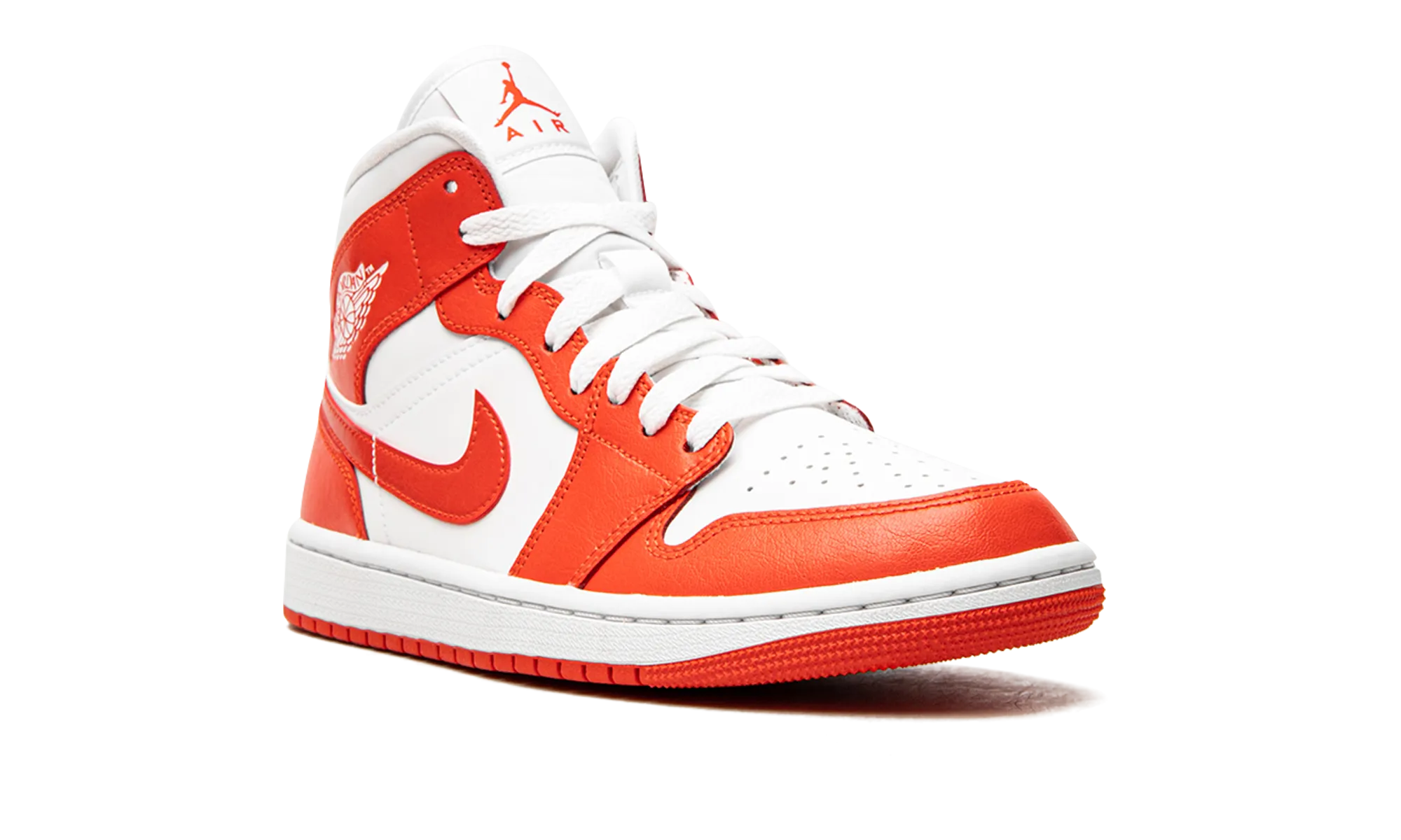 AIR JORDAN 1 MID WMNS "Habanero Red" jordan womens sporty sneakers