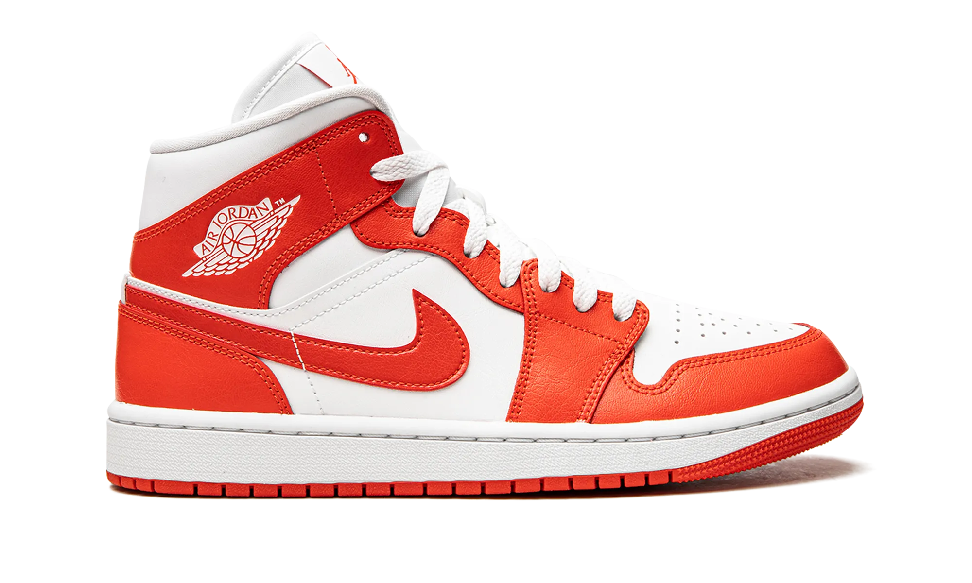 AIR JORDAN 1 MID WMNS "Habanero Red" jordan womens sporty sneakers